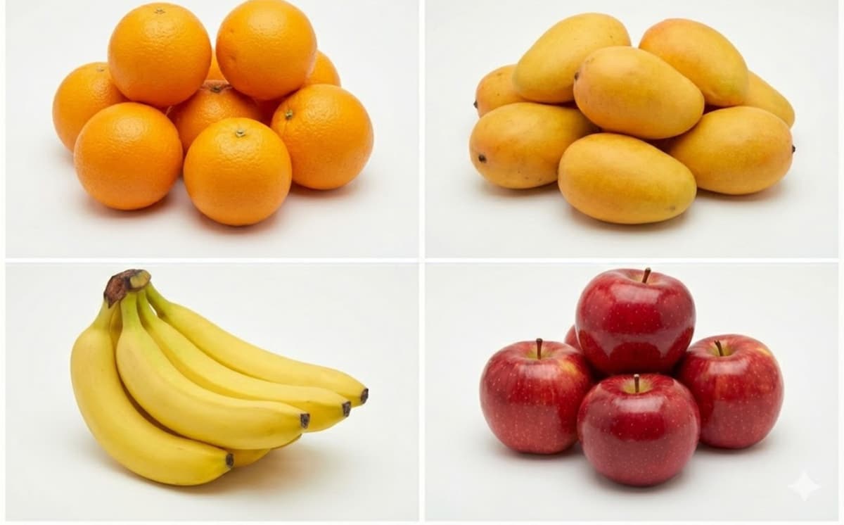 Illustration of fresh fruits