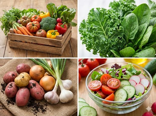 Illustration of fresh vegetables